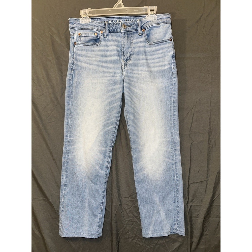 American Eagle AirFlex+ Athletic Fit Denim Jeans Men's Size 30 x 30 Blue Light *